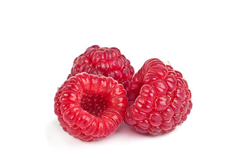 Wall Mural - Raspberry fruit isolated