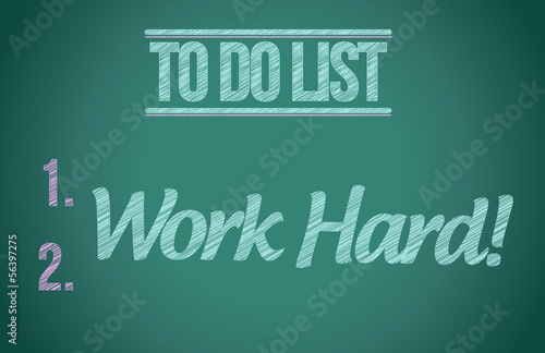Valokuva  to do list work hard concept illustration design