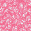 Vector pink abstract leaves seamless pattern background with