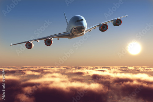 Nowoczesny obraz na płótnie Passenger plane