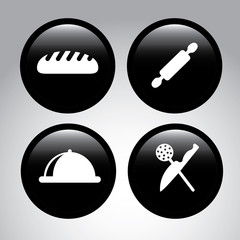 Poster - pastry icons