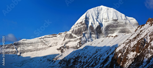 Board z aluminiowym obramowaniem Panorama świętej góry kailash w Tybecie