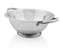Metal Colander Isolated