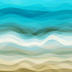 Aufkleber - Abstract Wavy Background