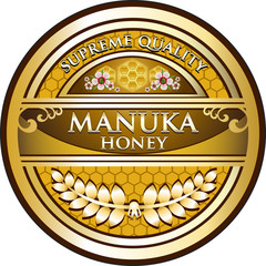 Manuka Honey Vintage Label