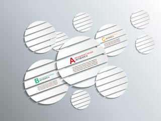 Poster - Paper circles with drop shadows