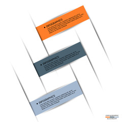 Aufkleber - Abstract paper infographic
