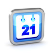 © sommersby - blue date icon on a white background