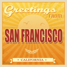 Vintage San Francisco, California Poster