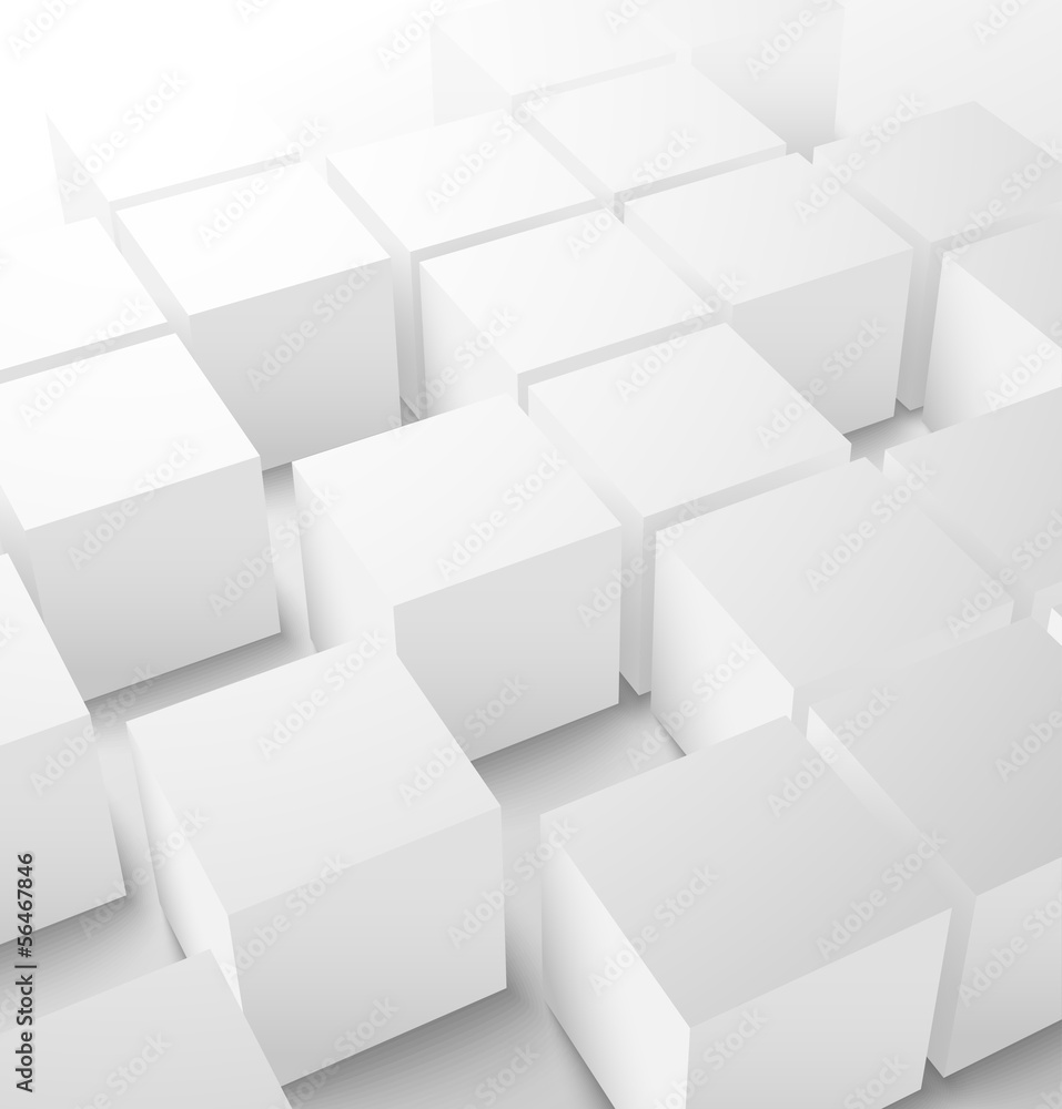 Abstract 3D cube background - obrazy, fototapety, plakaty 