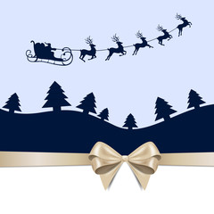 Fototapete - Vector Illustration of a Decorative Christmas Background