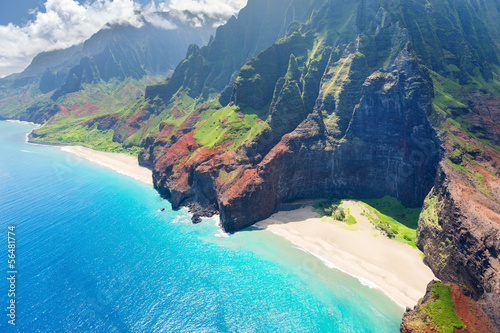 Fotoboard na płycie Pali wybrzeże na wyspie Kauai