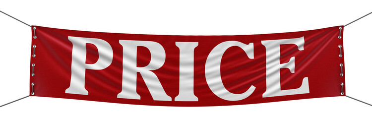 Wall Mural - Price banner  (clipping path included)