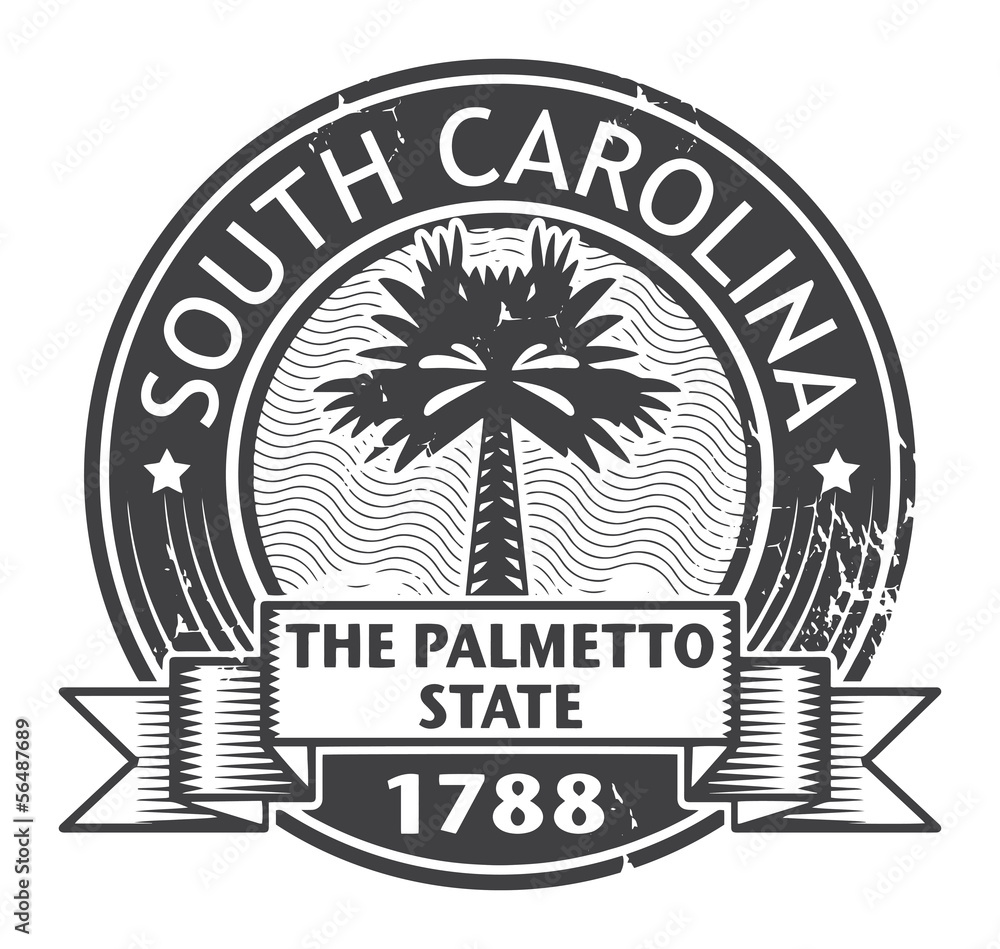 Grunge rubber stamp with name of South Carolina, vector Stock Vector ...