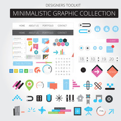 Wall Mural - Minimalistic graphic collection