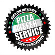 Bügel Button Kranz black Pizza Lieferservice
