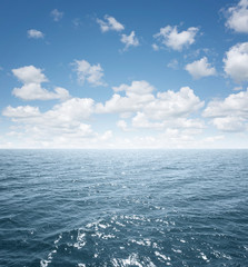 Poster - View of an open sea with copy space