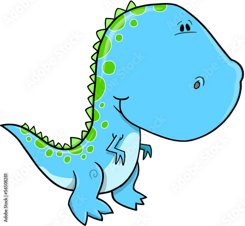 Obraz w ramie Tyrannosaurus Rex Dinosaur Vector Illustration Art