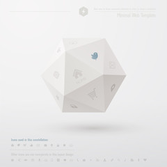 Geometric minimal web template