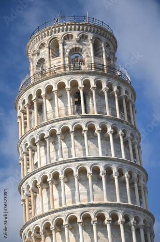 Plakat Słynna Krzywa Wieża w Pizie na Placu Cudów, Toskania we Włoszech