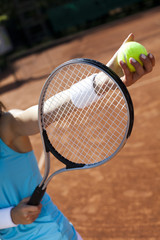 Wall Mural - Playing tennis