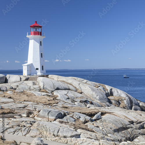 Board z aluminiowym obramowaniem Latarnia morska w zatoce Peggy, nova scotia