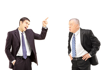 Poster - Angry business colleagues during an argument