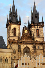 Wall Mural - Tyn church in Prague, Czech republic