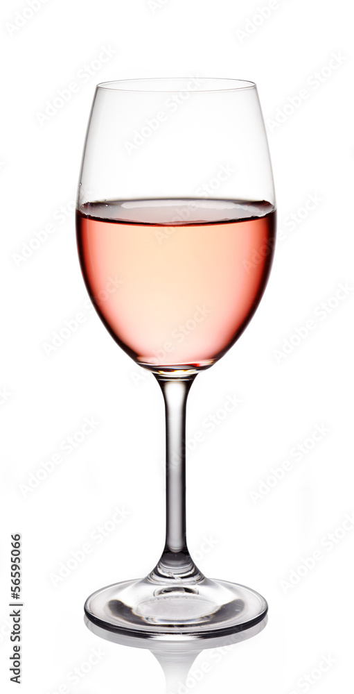 Glass of rose wine Stock Photo | Adobe Stock