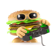 Burger Plays A Videogame