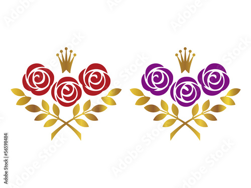 バラの紋章 Stock Vector Adobe Stock バラの紋章 Stock Vector Adobe Stock