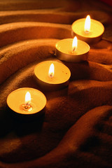 Wall Mural - Candles On Sand