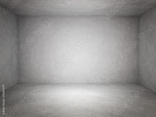 Board z aluminiowym obramowaniem Grungy beton puste pusty pokój. 