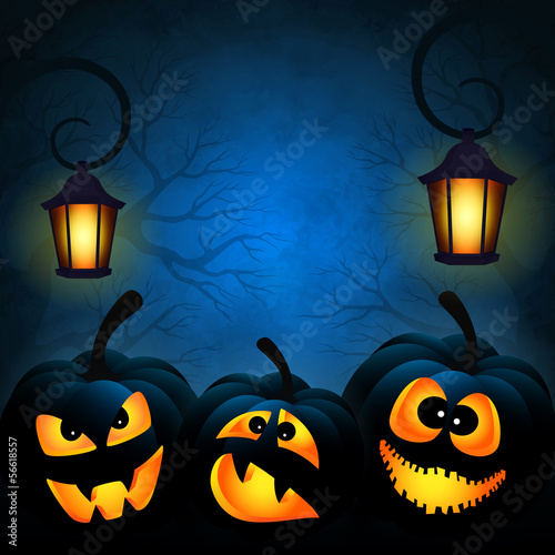 Fotoboard na płycie Tło do halloween z dyni