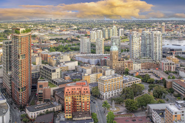 Vancouver BC Cityscape with Victory Square