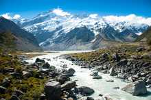 Beautiful View In Mount Cook, South Island, New Zealand