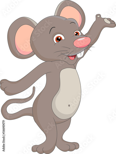 Naklejka dekoracyjna cute mouse cartoon