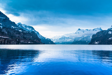 Wall Mural - Winter landscape. winter mountains landscape. Beautiful winter.