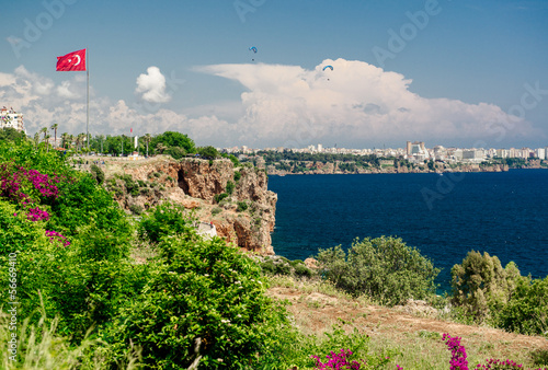 Fotoboard na płycie Miasto Antalya. 