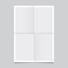 Poster Template Folded Vector Design