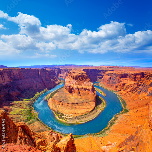 Board z aluminiowym obramowaniem Arizona podkowy zakole meander rzeki Kolorado