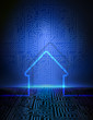 Smart house abstract background.