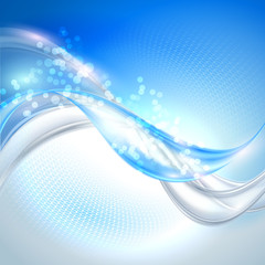 Aufkleber - Abstract Blue winter Background