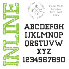 Poster - Handmade retro font