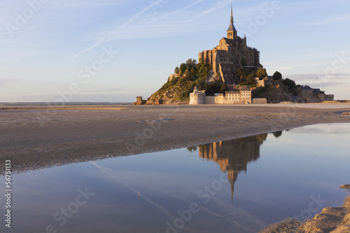 Obraz na płótnie canvas trzyczęściowy "tryptyk" Mont st michel in normandy