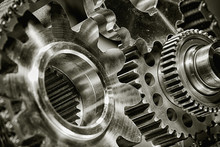 Titanium And Steel Gears And  As Aerospace And Rocket Parts