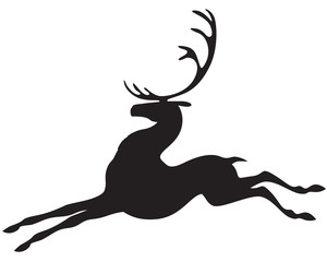 Poster - Silhouette deer