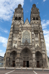 Wall Mural - Gothic cathedral of Saint Gatien in Tours, Loire Valley  France