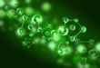 green molecule dna cell illustration