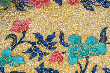 Wall Mural - Floral Batik Pattern